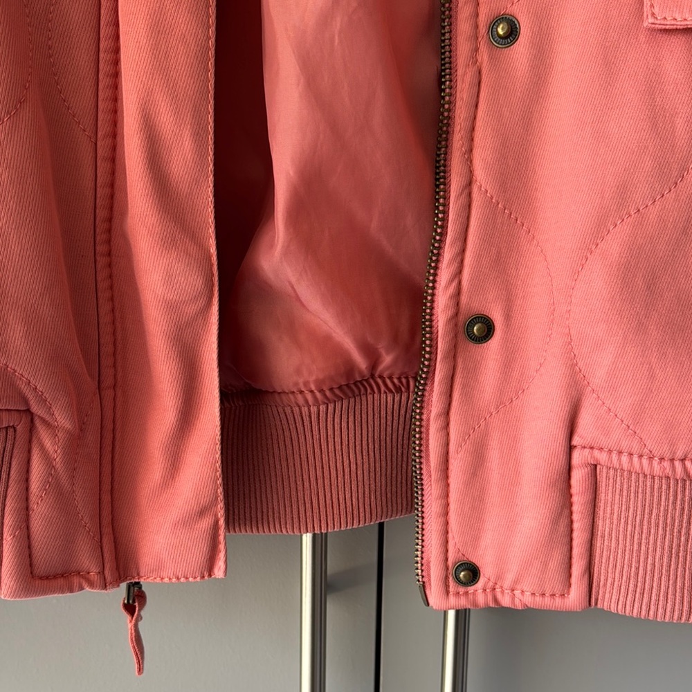 Universal Thread Orange Bomber Jacket With Stand-… - image 4